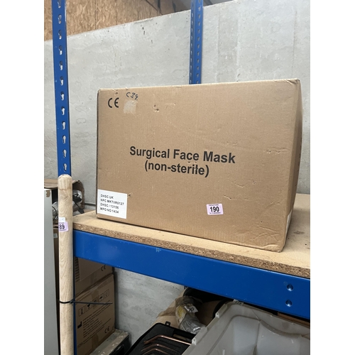 190 - Box 2000 face masks