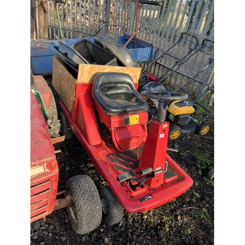 497 - Ride on mower sold as seen