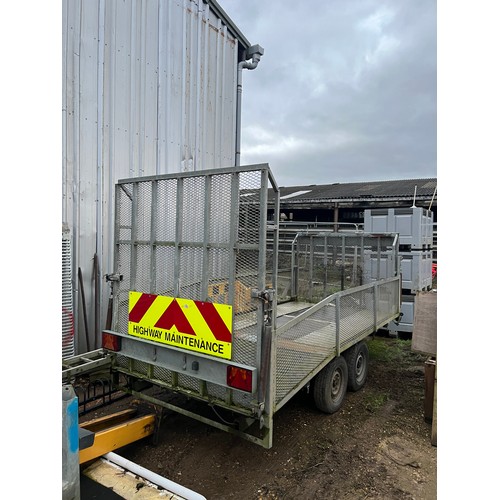 1 - Galvanised plant trailer , double end loader...