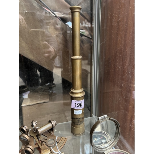 190 - brass telescope h112 German