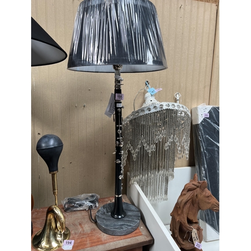 195 - Clarinet table lamp h11