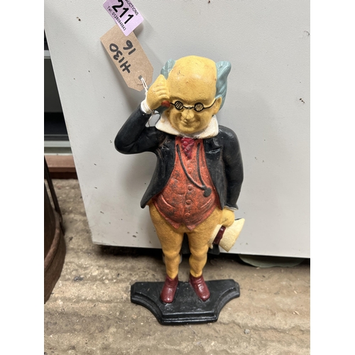 211 - Mr Pickwick door stop h130