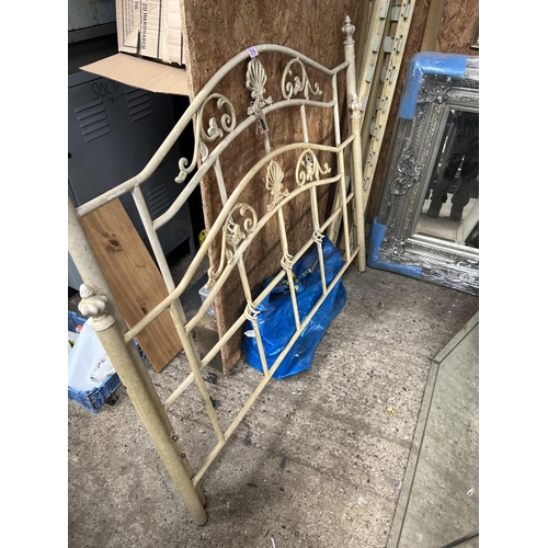 216 - ornate metal bed frame