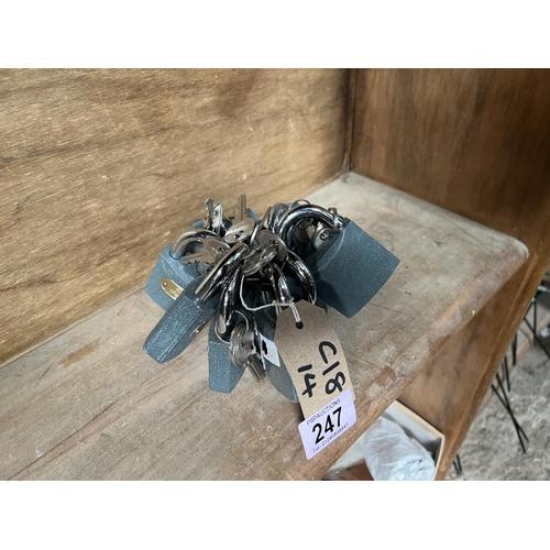 247 - Qty padlocks