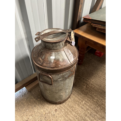 272 - rustic milk churn h253