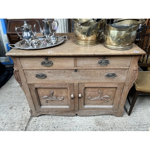 278 - Ornate Oak sideboard