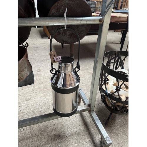 285 - chrome milk churn h55