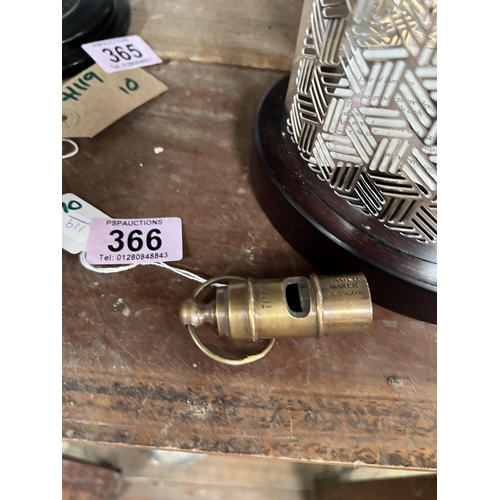 366 - brass titanic whistle h119