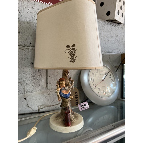 389 - Goebel figure table lamp