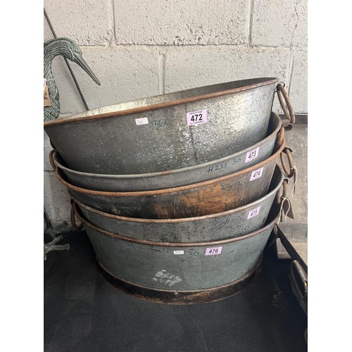 473 - Oval planter tub h