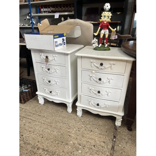 548 - pair bedside cabinets