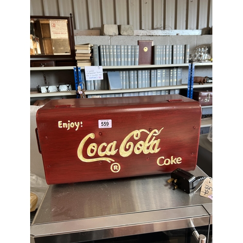 559 - Coca cola Metal Trunk