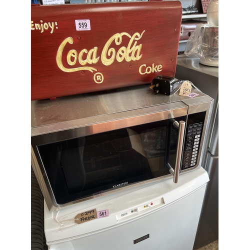 560 - Stainless steel microwave