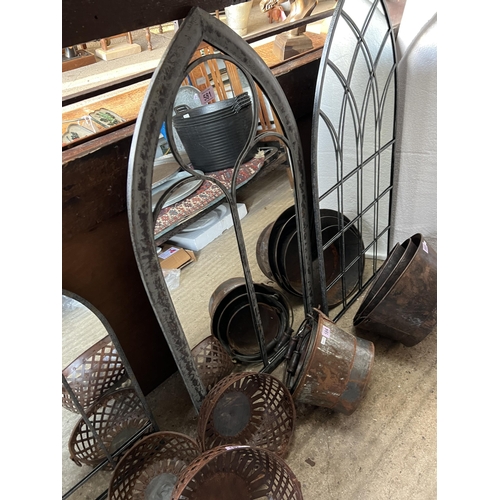 581 - Large Gothic Mirror