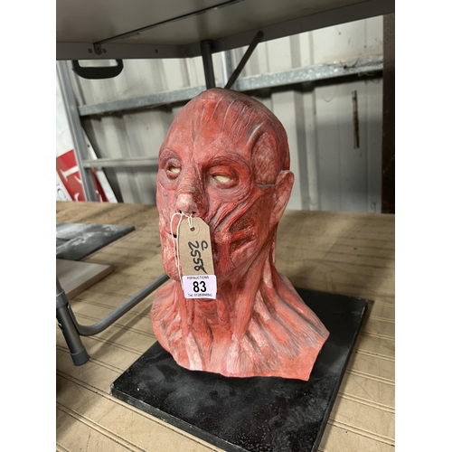 83 - latex mask on stand