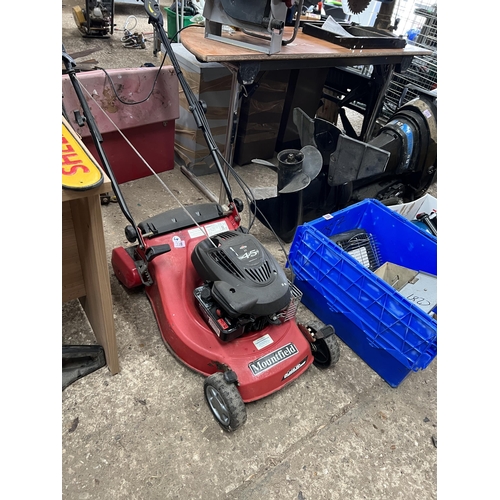 328 - Mountfield 46R petrol mower working order needs service no grass bag