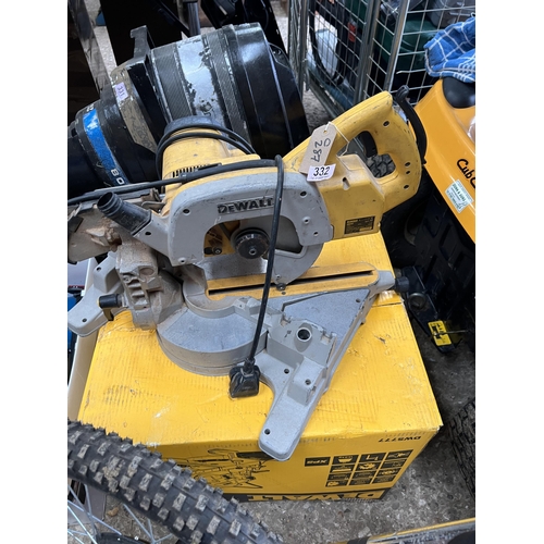 332 - Dewalt chopsaw DW707 working