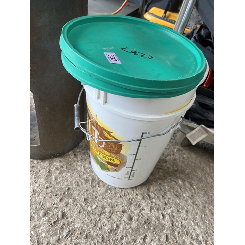 337 - Fermentation buckets plus contents