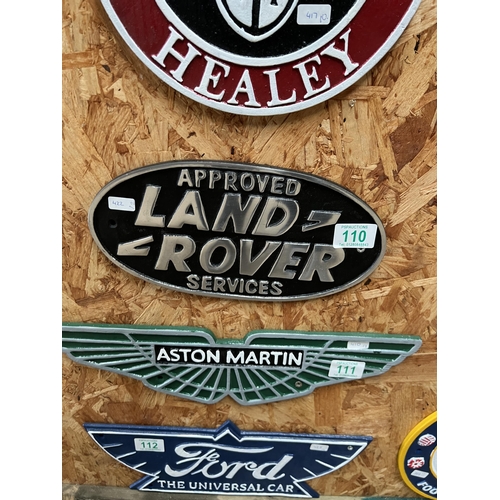 110 - h422 Land Rover sign