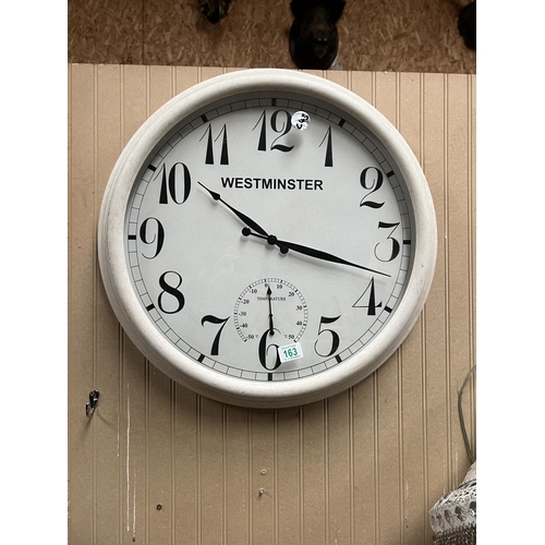 163 - large wall clock working order