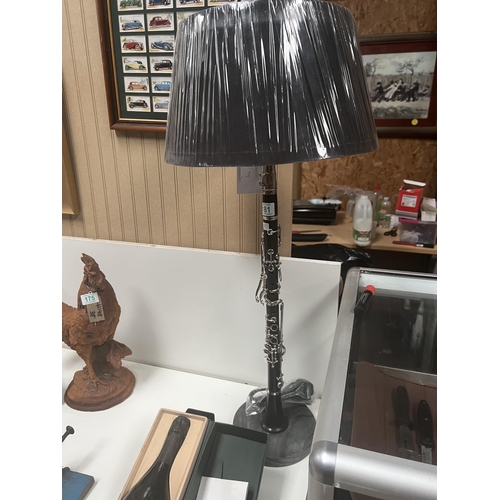 181 - Clarinet table lamp with shade h11