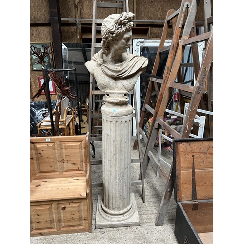 241 - Roman statue Stone effect 188CM High believed to be Apollo