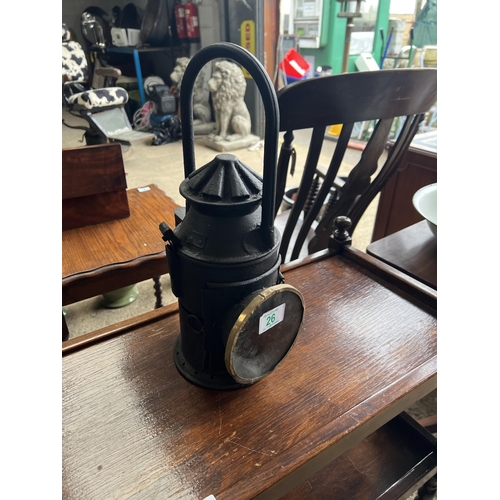 26 - railway lamp h196