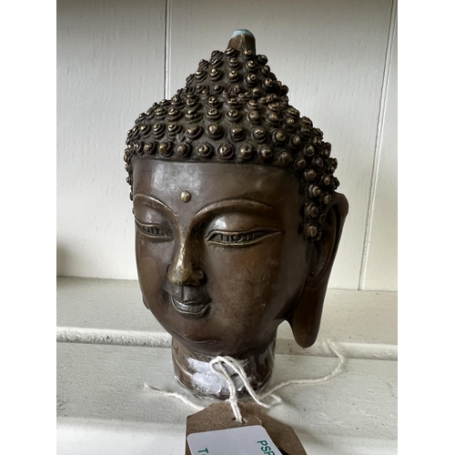 50 - bronze Buddha head h107...