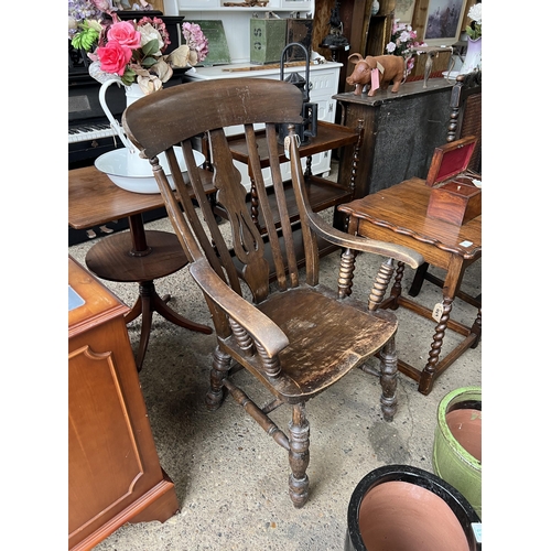 6 - High back farmhouse chair