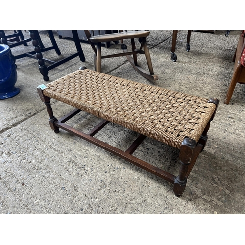 72 - Woven Seat Stool  30cm x 71cm