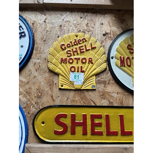 81 - h315 Shell sign Metal