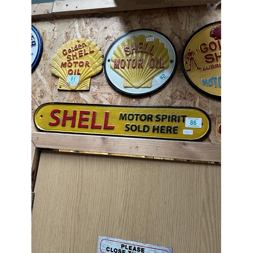 86 - h320 Shell Sign Metal