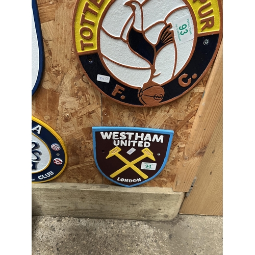 94 - h362 Westham Sign Metal