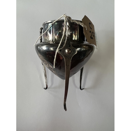 498 - silver hallmarked pot approx 170 grams