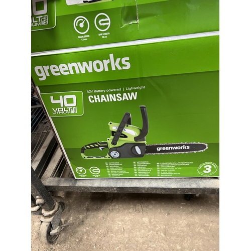 277 - 40v cordless chainsaw with battery / charger