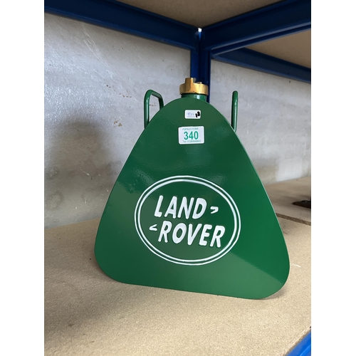 340 - Land Rover fuel can with brass lid h539