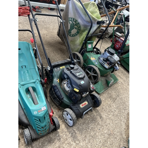 434 - Webb petrol mower no grass bag