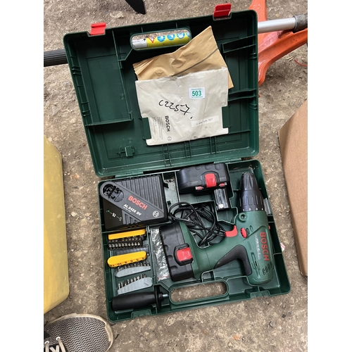 503 - Working Bosch drill no charger