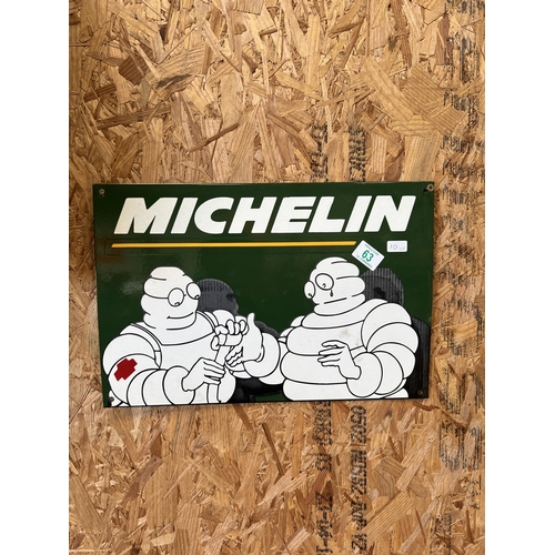 63 - Tin wall plaque / sign h10