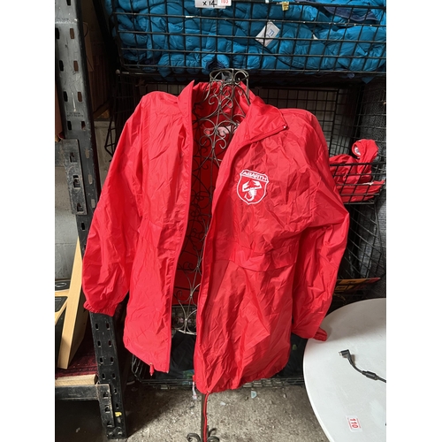 104 - X11 red abarth wet weather jackets