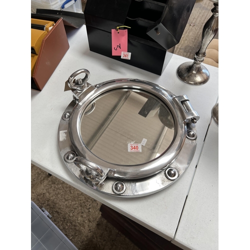 340 - Ships porthole mirror h178