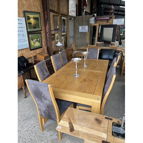 29 - Dinning table & 8 chairs