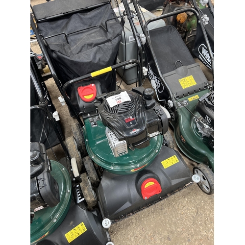 352 - Webb petrol walk behind garden vac , self propelled , NEW