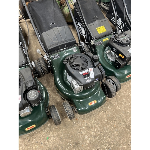 354 - Webb petrol mower 450E , NEW