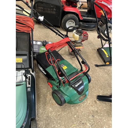 363 - Qual cast electric lawn raker