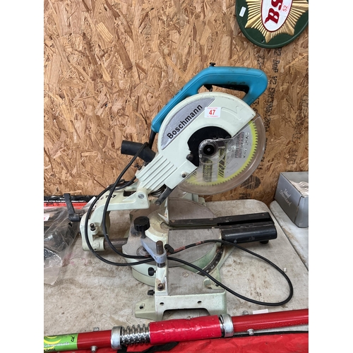 47 - BOSCHMANN mitre chop saw 240v