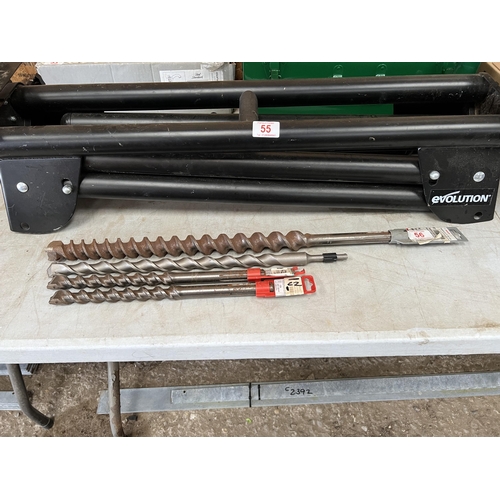 56 - Qty large Heavy duty drill bits