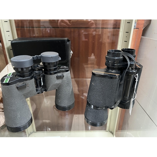 1491 - 2 x pair binoculars Prinz 10x50 , swift 10x50