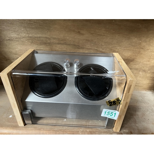 1551 - double watch winder box