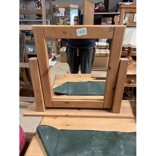 1835 - pine dressing mirror